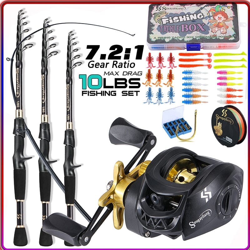 Kit Pesca Completo Vara, Carretilha E Acessórios (41pçs)