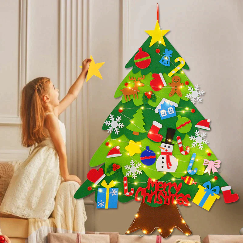 Árvore de Natal para Aprendizado e Diversão natal 9 Importe Go Kit Árvore Completo (32 Peças) + Luz LED 5 Metros 