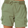 Bermuda Feminina Estilo militar Bermuda Feminina Importe Go Verde Militar P 