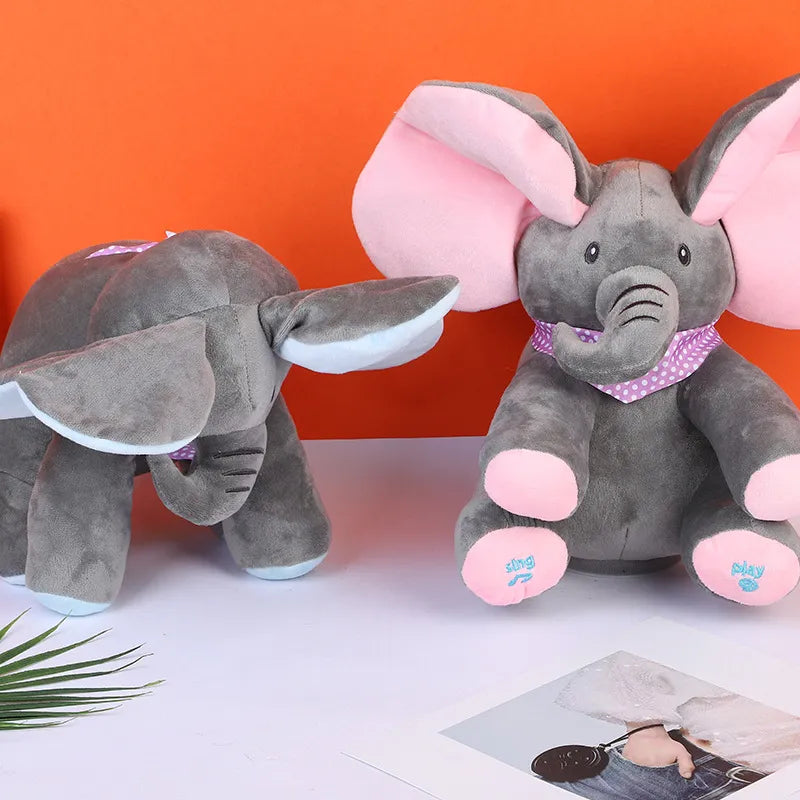 Bimboo Elefante de Pelúcia que Canta e Interage Bimboo Elefante de Pelúcia que Canta e Interage - Coleção bebê Importe Go 