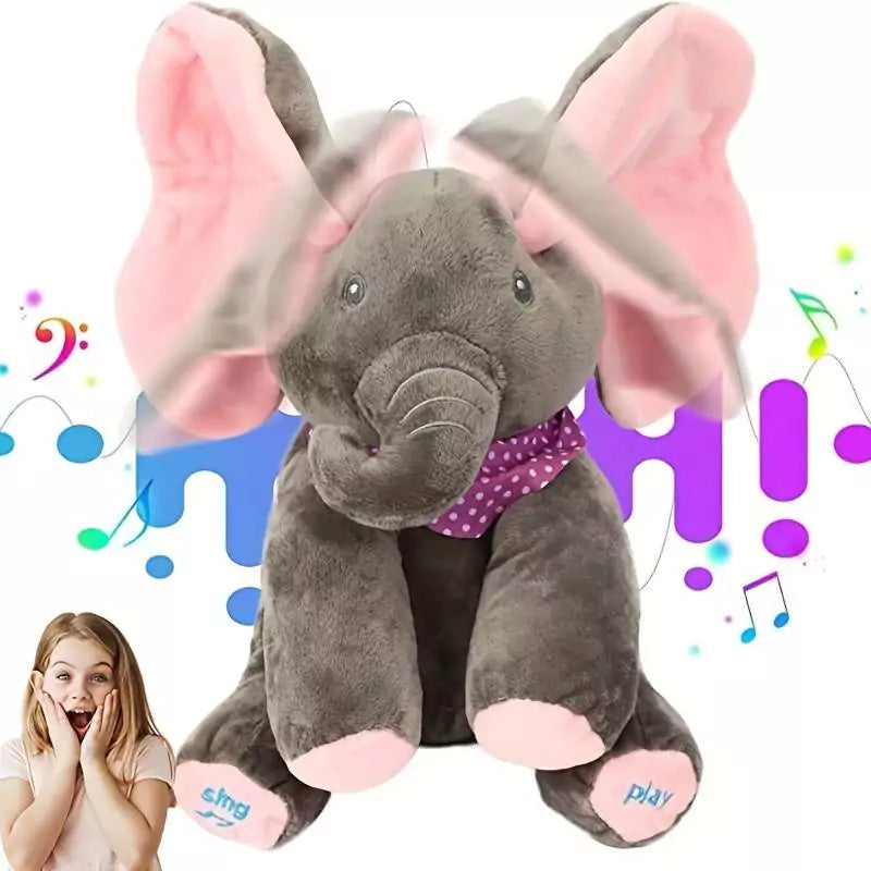 Bimboo Elefante de Pelúcia que Canta e Interage Bimboo Elefante de Pelúcia que Canta e Interage - Coleção bebê Importe Go 