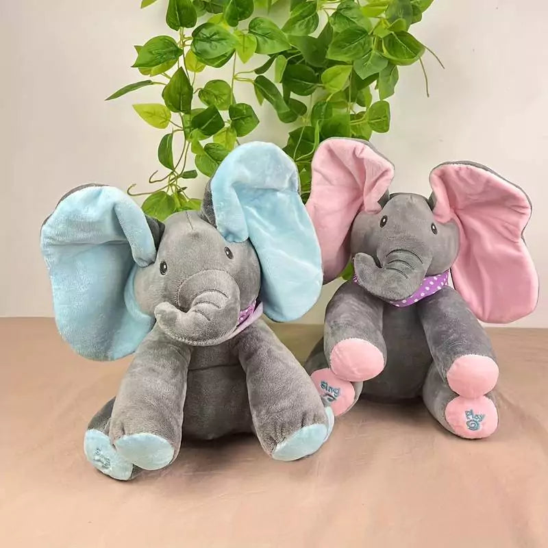 Bimboo Elefante de Pelúcia que Canta e Interage Bimboo Elefante de Pelúcia que Canta e Interage - Coleção bebê Importe Go 