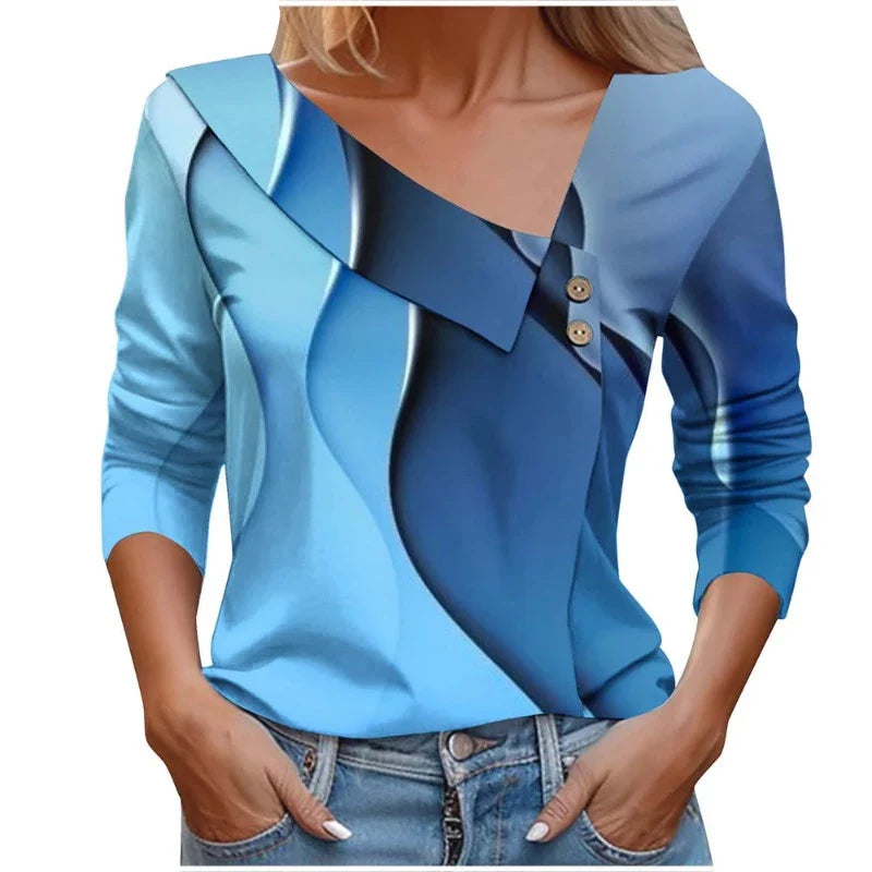 Blusa Feminina de Manga 3/4 Cortelle Blusa Feminina De Manga 3/4 Cortelle Importe Go Estampa 9 P 