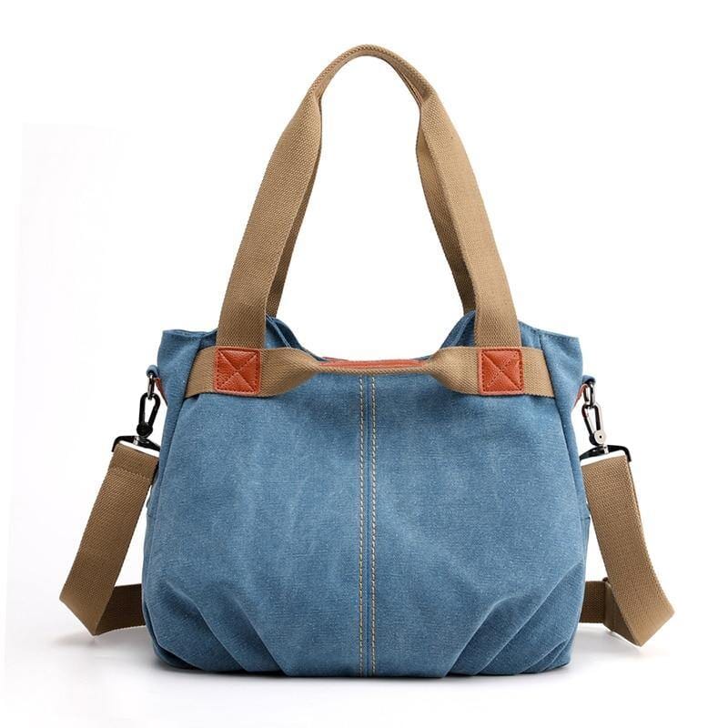 Bolsa Bella Lona Resistente à Água - Durabilidade e Estilo Elegante Bolsa resistente à água Importe Go Azul 