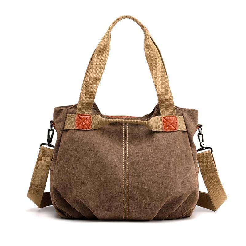 Bolsa Bella Lona Resistente à Água - Durabilidade e Estilo Elegante Bolsa resistente à água Importe Go Marrom 