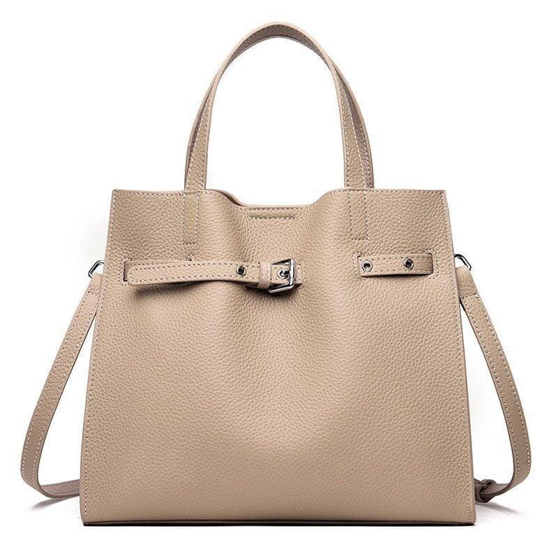 Bolsa de Couro Legítimo Feminina Classic - Vera bolsa074-vera Importe Go Off-White 