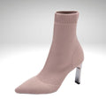 Bota Meia Cano Médio Elegance BTF02 Importe Go Rosa 32 