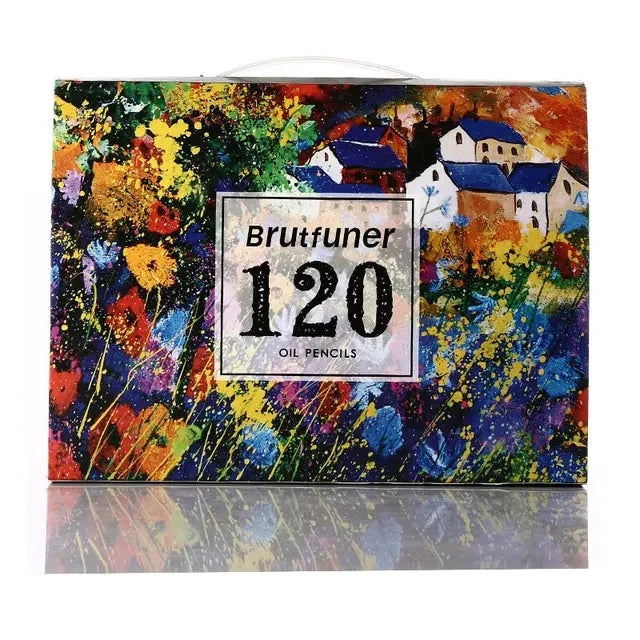 Brutfuner-Lápis Profissional de Madeira a Óleo, Lápis Aquarela Suave para Escola, Esboço para Desenho, Artigos de Arte, 48 Cores, 72 Cores, 120 Cores, 150 Cores, 160 Cores, 180 Cores Importe Go 