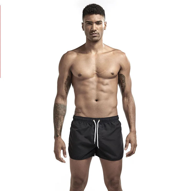 Calção de banho com secagem rápida masculina, respirável, cordão com bolsos, surfe, shorts de praia, verão Importe Go 