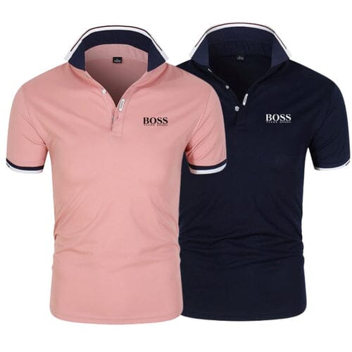 Camisa Polo Boss - Compre 1 Leve 2 Importe Go Coral + Marinho P 