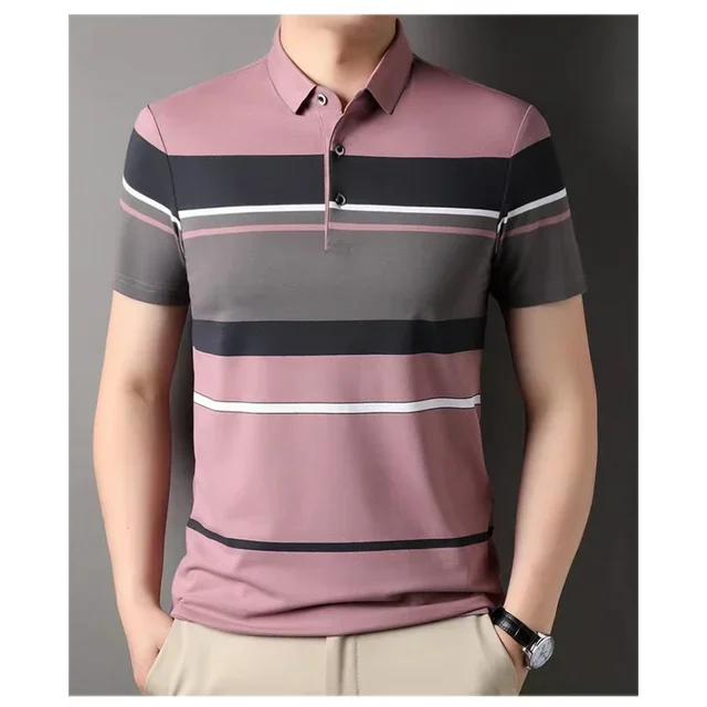 Camisa Polo Masculina Listrada Noblee Camisa Polo Masculina Importe Go Rosa P 