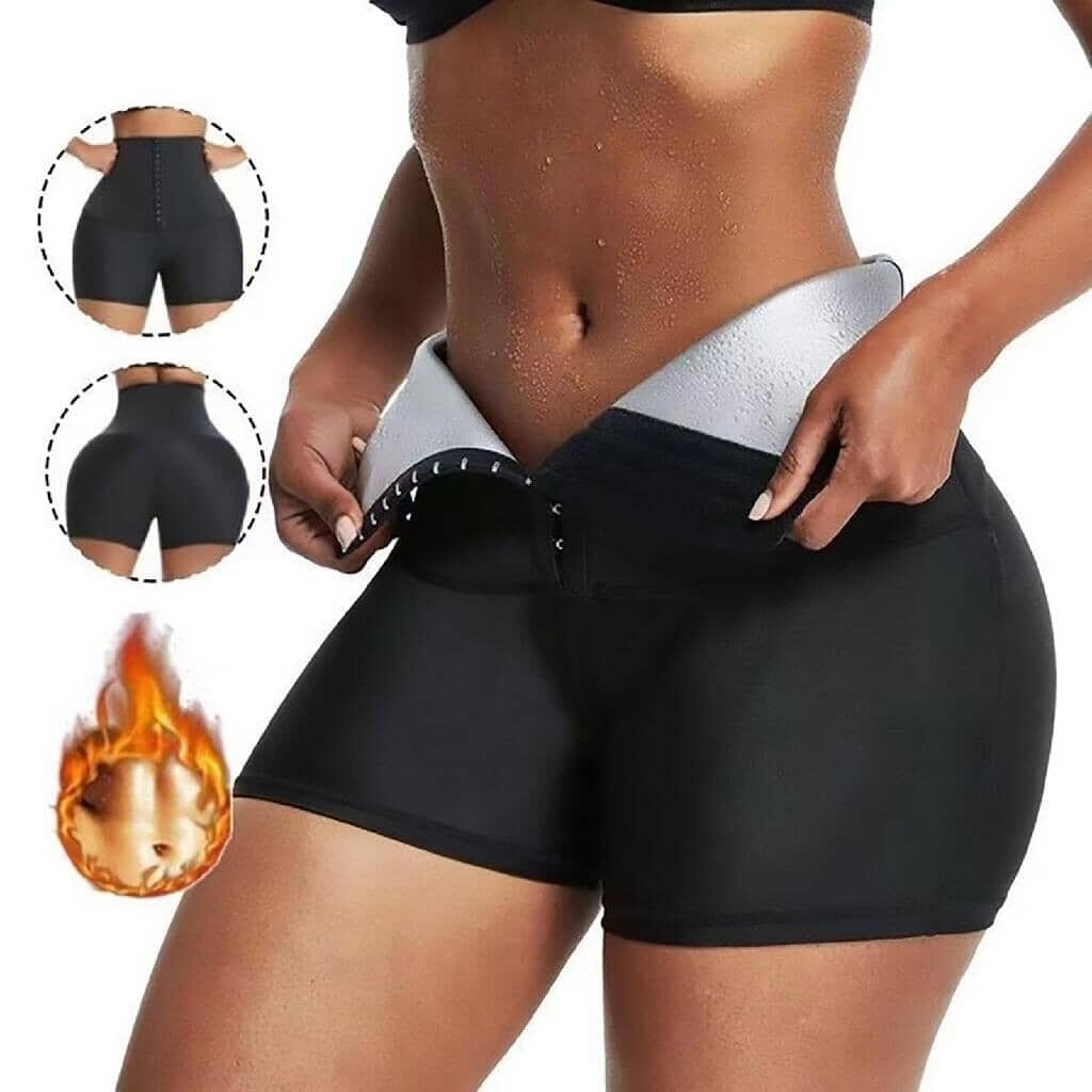 Cinta Modeladora Efeito Sauna Fit Better - Promoção Relâmpago Importe Go Short Curto P (34-36) 