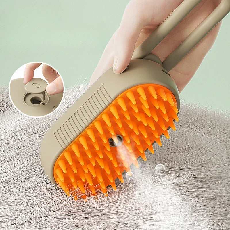 Escova de Vapor Massagem para Gato 3 em 1 - Remoção de pelos Escova de Vapor Massagem para Gato 3 em 1 - Remoção de pelos Importe Go 