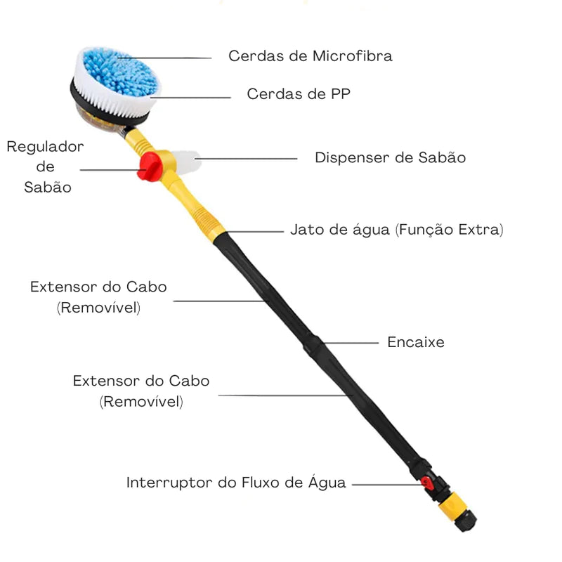 Escova Rotativa de Limpeza Automotiva - AutoScrub ProSpin Escova Rotativa de Limpeza Automotiva - AutoScrub ProSpin Importe Go 