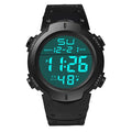 HONHX-Relógio de pulso LED digital masculino, relógios eletrônicos, pulseira inteligente, relógio de pulso Sport Quartz, moda Importe Go Preto 