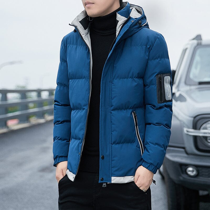 Jaqueta Polar EliteShield - Luxo e Proteção Avançada para o Inverno MASCULINO - JAQUETA - POLAR Importe Go Azul M 