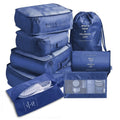 Kit de Bolsa Organizadora de Mala Para Viagem Kit de Bolsa Organizadora de Mala Para Viagem - Coleção Organização Importe Go Azul Escuro 