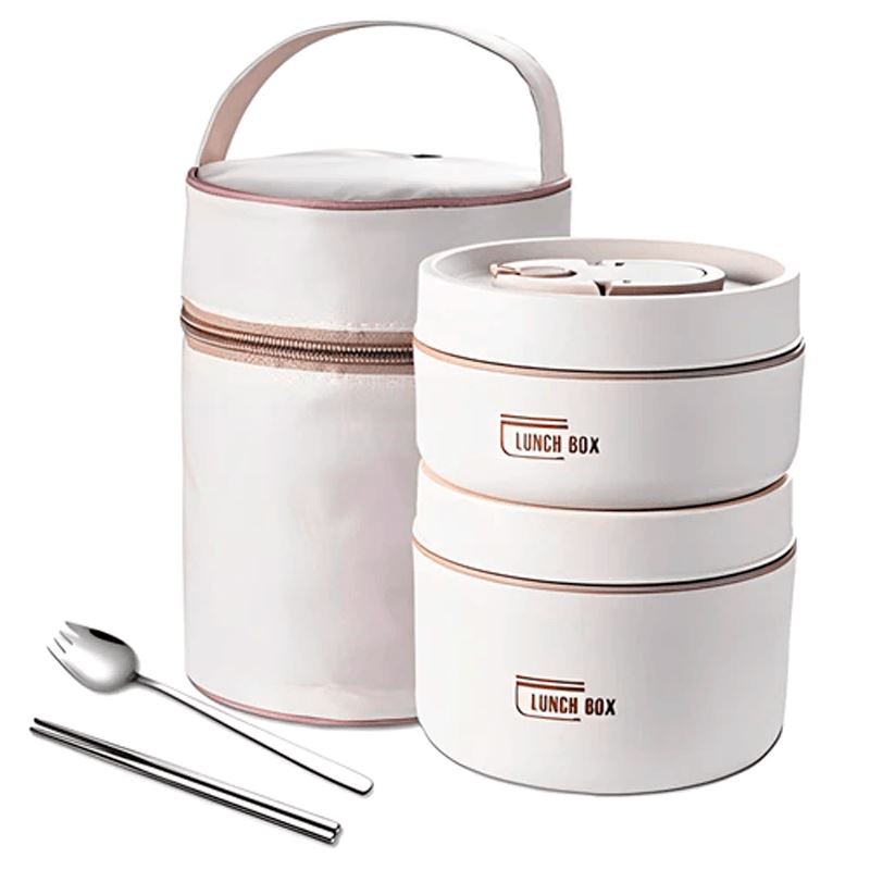 Kit Potes Térmicos LunchBox + Lancheira e Talheres Importe Go Compre 1 Leve 2 + Brindes 