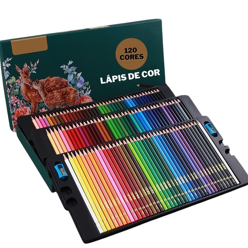 Lápis de Arte Premium Lápis de colorir Importe Go Lápis de Arte Premium - 120 Cores 