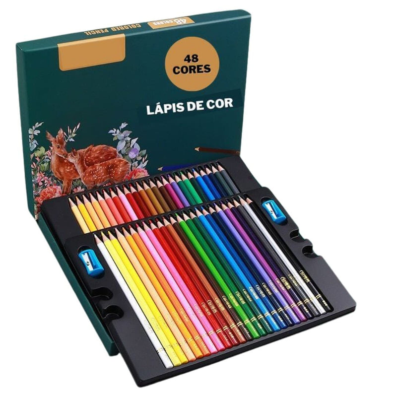 Lápis de Arte Premium Lápis de colorir Importe Go Lápis de Arte Premium - 48 Cores 