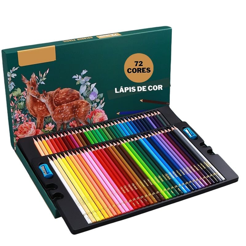 Lápis de Arte Premium Lápis de colorir Importe Go Lápis de Arte Premium - 72 Cores 