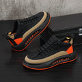 Leather Casual Board Shoes 2023 Summer Breathable Sports Soft Sole Elevated Lace up High Top Cloth Shoes Fashion Shoes Importe Go 