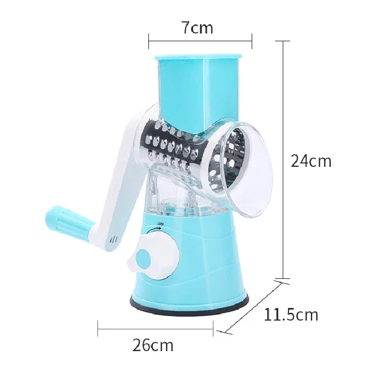 Manual Rotary Cheese Grater for Vegetable Cutter Potato Slicer Mandoline Multifunctional Vegetable Chopper Kitchen Accessories Importe Go 