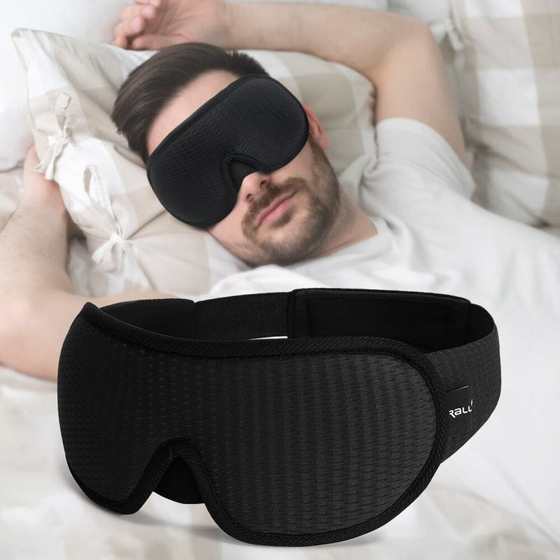 Máscara de dormir - Vedação Máxima MAS02 Importe Go Preto 
