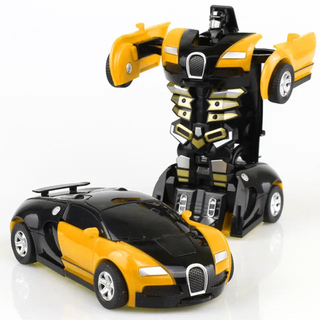 Meninos modelos de carro deformação brinquedos crianças transformação automática diecast modelo de carro brinquedos frete grátis carro crianças brinquedos presentes do miúdo brinquedos Importe Go yellow 
