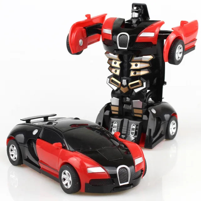 Meninos modelos de carro deformação brinquedos crianças transformação automática diecast modelo de carro brinquedos frete grátis carro crianças brinquedos presentes do miúdo brinquedos Importe Go red 