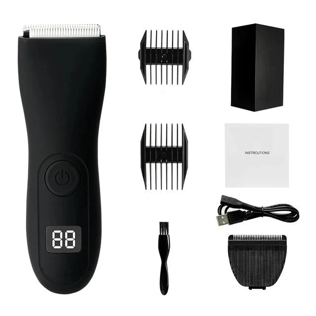 Mens Body Hair Trimmer para homens Bolas Mulheres Lady Shaver Depilação Bikini Trimmer Virilha Body Shaver Groomer Arm Beard Razor Importe Go Style B Set1 withbox 