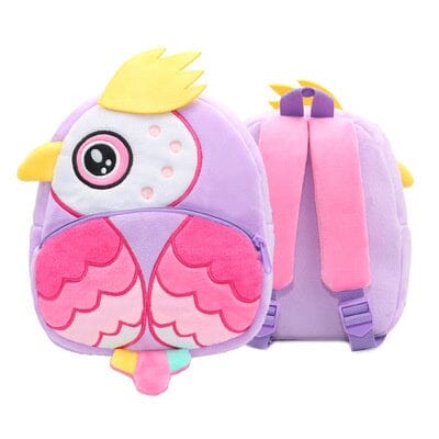 Mochila Infantil Bichinhos Fofos Bolsa Infantil Importe Go Coruja Roxa 