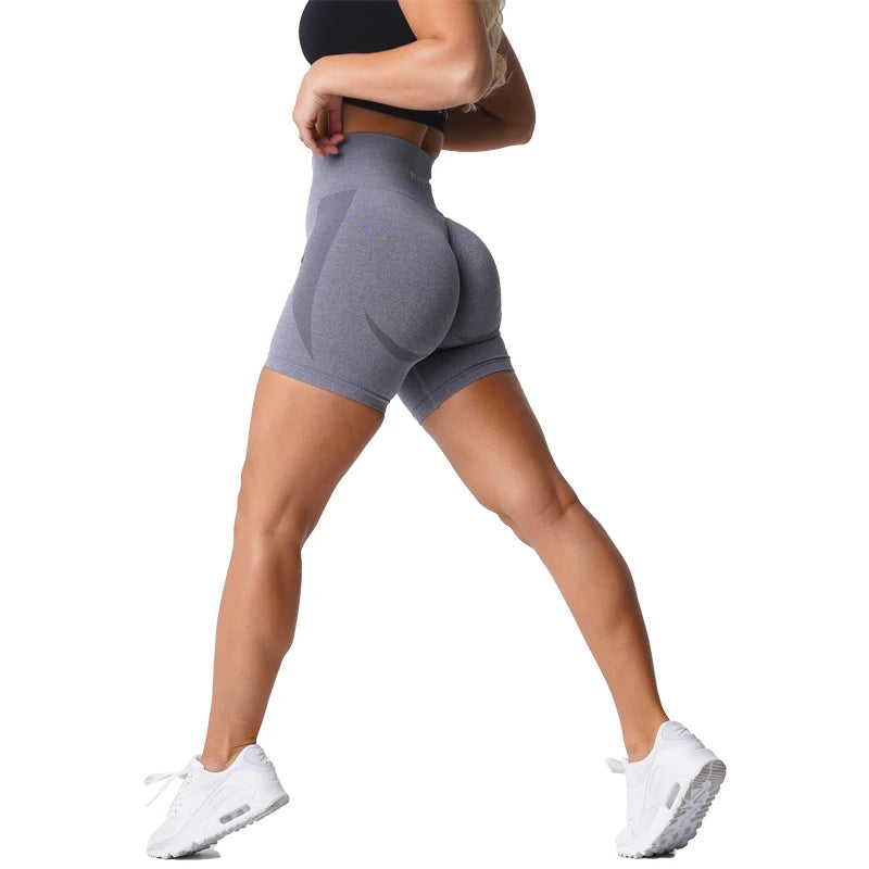 NVGTN-Shorts de treino sem costura para mulheres, shorts push up booty, shorts fitness, roupas de ginástica, ioga Importe Go 