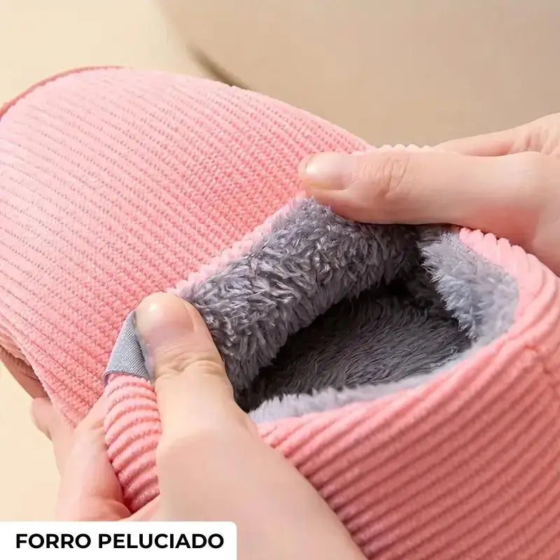 Pantufa Feminina Peluciada Antiderrapante - Confitt [Calçados - Sandálias - Inverno] 13 - Pantufa Ortopédica Feminina Peluciada Antiderrapante - Confitt Importe Go 