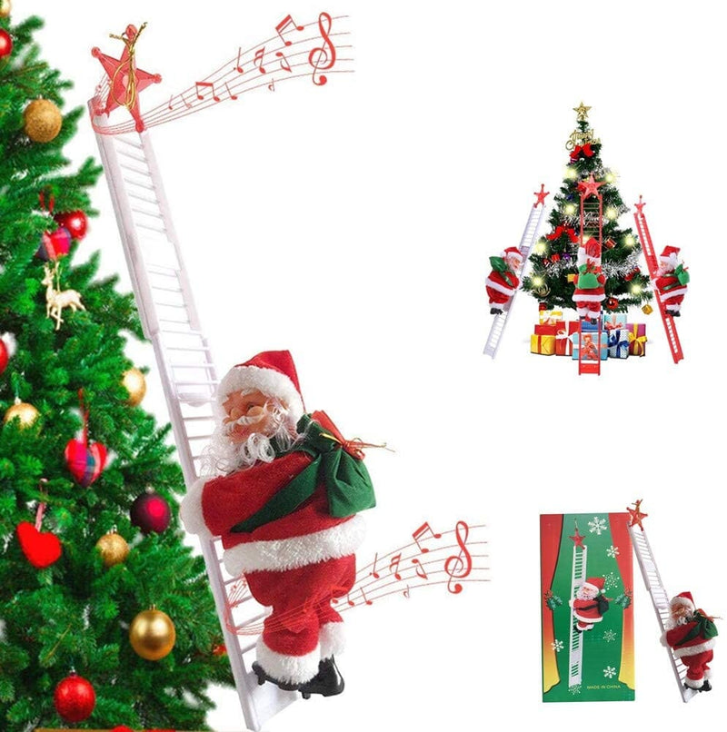 Papai Noel Escada Papai Noel Escada Importe Go Escada Branca Árvore até 1.50 M 