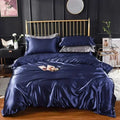 Poliéster Satin Bedding Set, High End, Queen Duvet Cover Set, sedoso macio, acolhedor, king size, suave, único, duplo, luxo Importe Go 2 EU Single size 2 pcs 