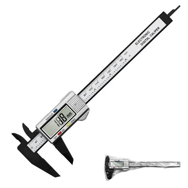 Profissional lcd digital eletrônico vernier metal caliper messschieber micrômetro calibre digital pinça ferramenta de medição profundidade Importe Go Silver 