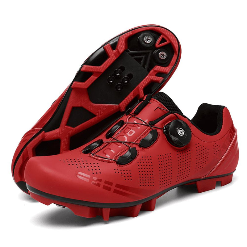 Sapatilha de Ciclismo Profissional FootCloud - Promoção de Julho Sapatilha de Ciclismo FootCloud Importe Go Vermelho para MTB 36 