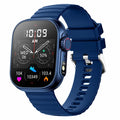 SENBONO-reloj inteligente para hombre y mujer, pulsera con linterna LED, más de 100 modos deportivos, rastreador de actividad física, temperatura corporal, pantalla de 2,01" Importe Go blue 