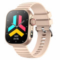 SENBONO-reloj inteligente para hombre y mujer, pulsera con linterna LED, más de 100 modos deportivos, rastreador de actividad física, temperatura corporal, pantalla de 2,01" Importe Go golden 