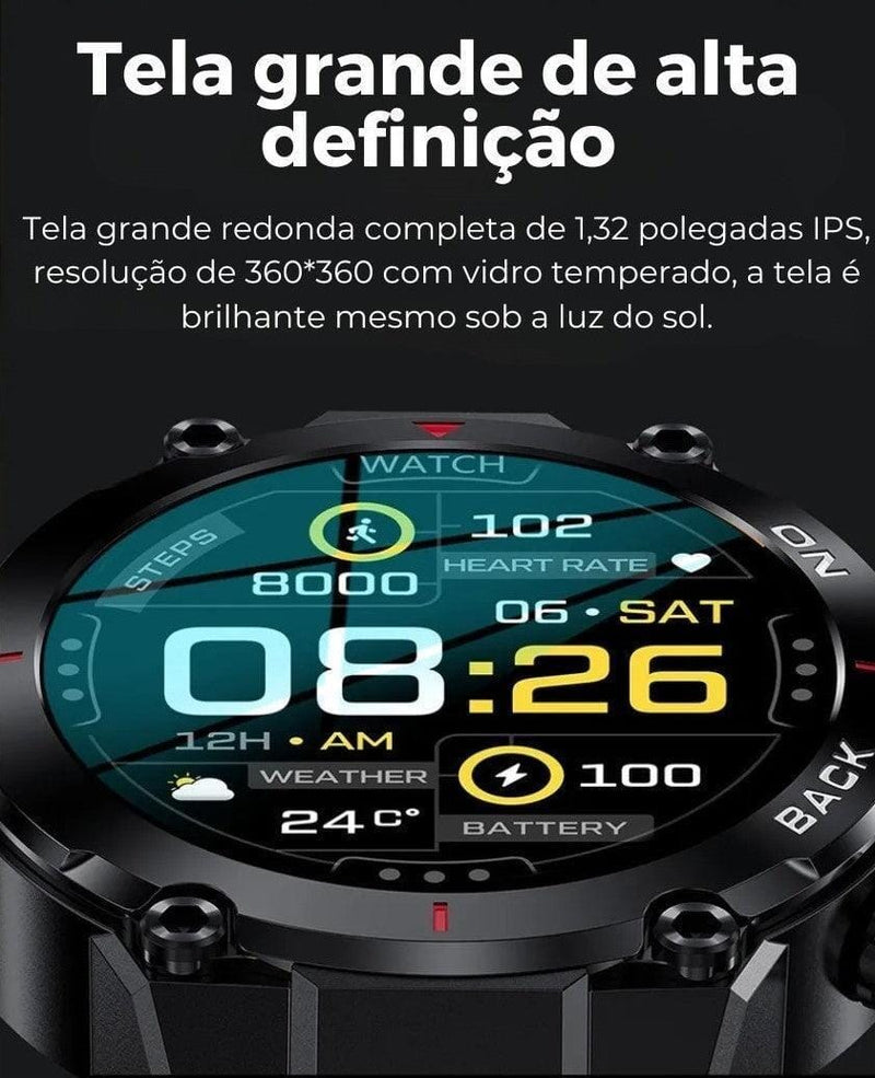 SmartWatch Masculino - Militar 360 Importe Go 