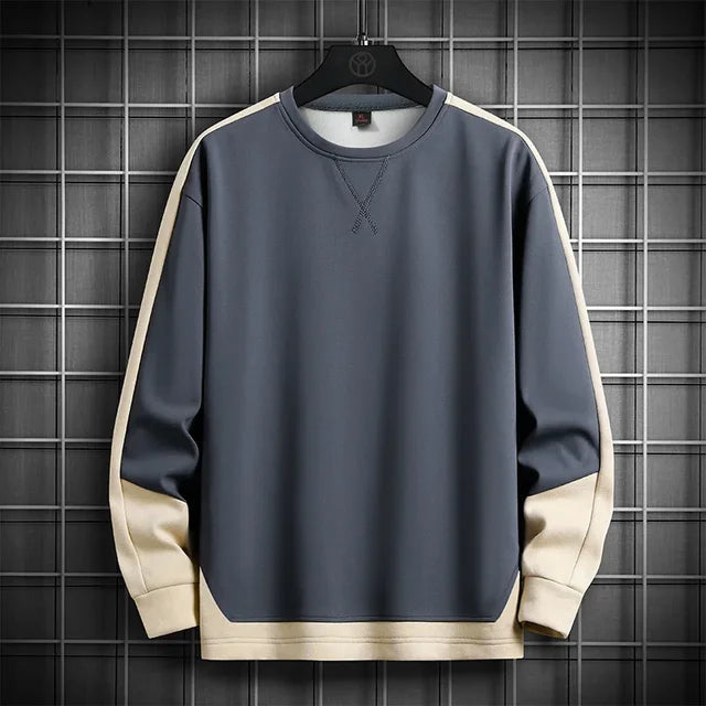 Sudadera con capucha de manga larga para hombre, Jersey informal de cuello redondo, estilo Hip Hop, Harajuku coreano Importe Go Azul S 