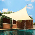 Toldo Portátil com Proteção UV Impermeável – Flexível e Ultra Resistente + BRINDE Toldo Portátil Importe Go Bege 2x2m (Quadrado) 