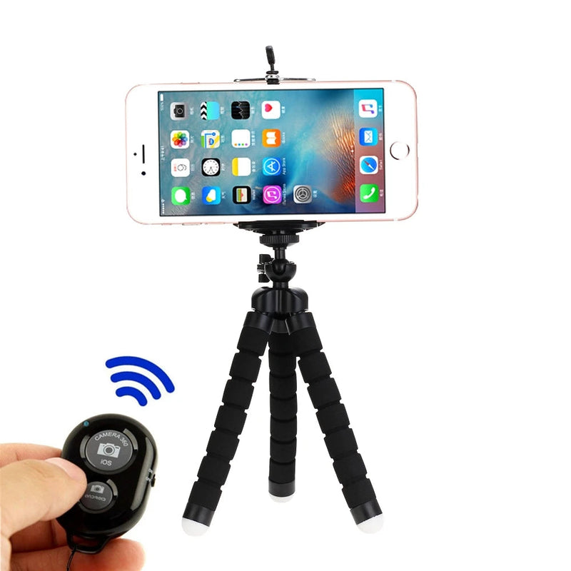 Tripés para celulares, mini suporte para câmera móvel, clipes em smartphone, monopé, octopus, tripod stativ Importe Go 