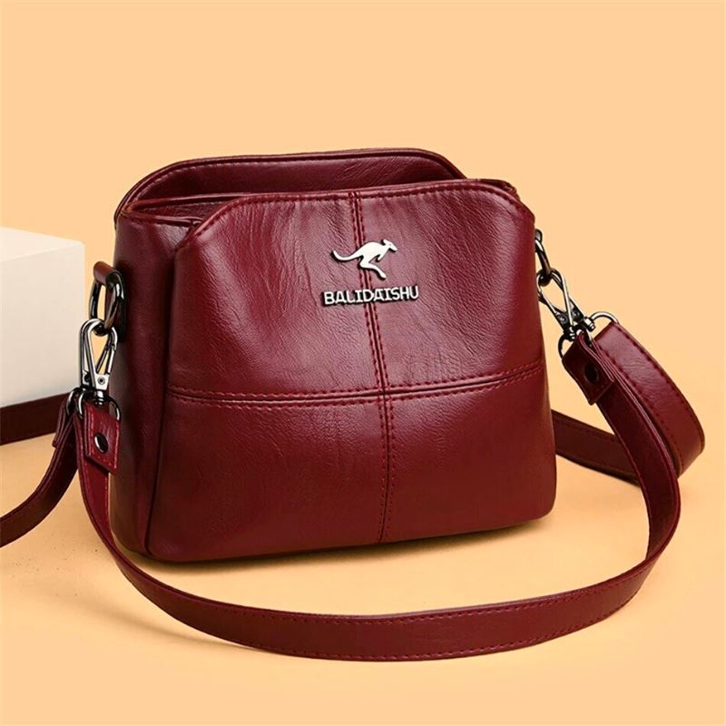 Bolsa Couro Bally - [ÚLTIMO DIA COM FRETE GRÁTIS] 0 Importe Go Vermelho 