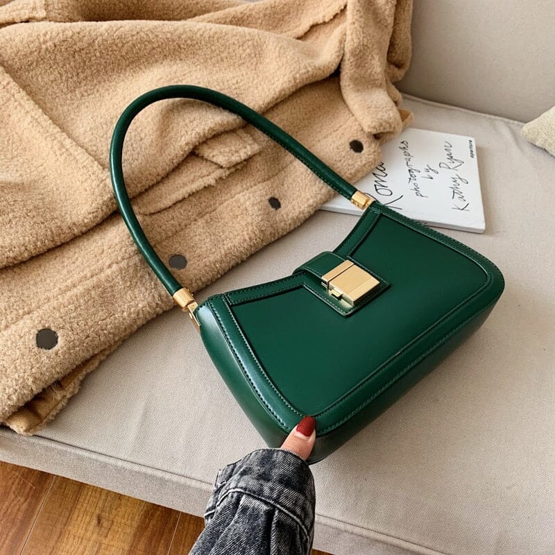 Bolsa Feminina de Couro - Tiny Bella Novo Importe Go Verde 