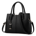 Bolsa Feminina de Ombro em Couro - LuxeShoulder Bolsa Feminina de Ombro em Couro - LuxeShoulder Importe Go Preto 