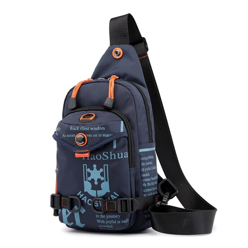 Bolsa Transversal Masculina Adventure - Impermeável Bolsa Transversal Masculina Adventure - Impermeável acessórios e inovação 027 Importe Go Azul 