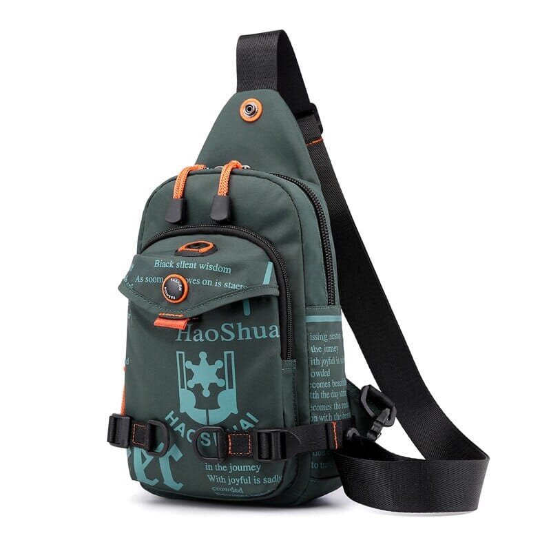 Bolsa Transversal Masculina Adventure - Impermeável Bolsa Transversal Masculina Adventure - Impermeável acessórios e inovação 027 Importe Go Verde Oliva 