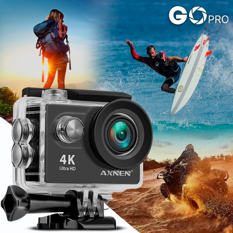 Câmera de Ação Profissional Portátil 4K Ultra HD 60FPS - Estilo Go Pro P16-13 Importe Go 